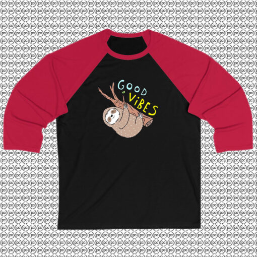 Good Vibes Sloth Raglan Tee