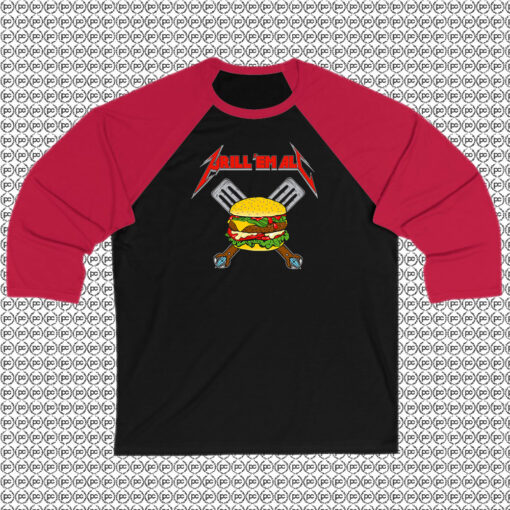 Grill Em All Truck Raglan Tee