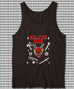 Hellfire Club Symbols Stranger Things Unisex Tank Top