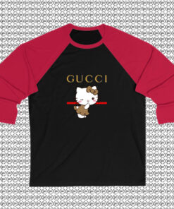 Hello Kitty Gucci Stripe Raglan Tee