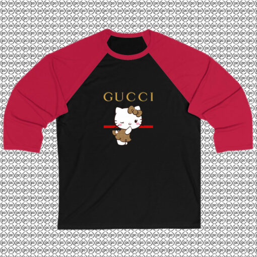 Hello Kitty Gucci Stripe Raglan Tee