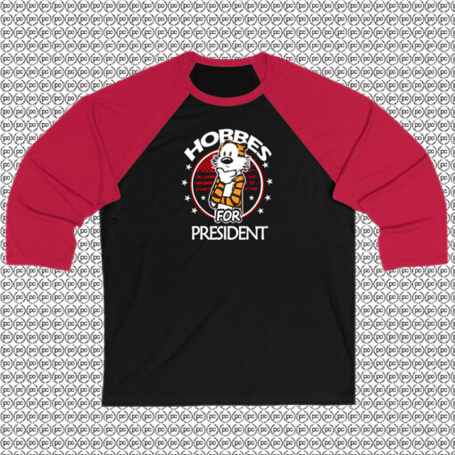 Hobbes For Presiden Raglan Tee