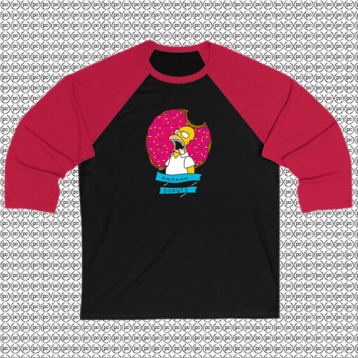 Homer Simpson Donut Raglan Tee