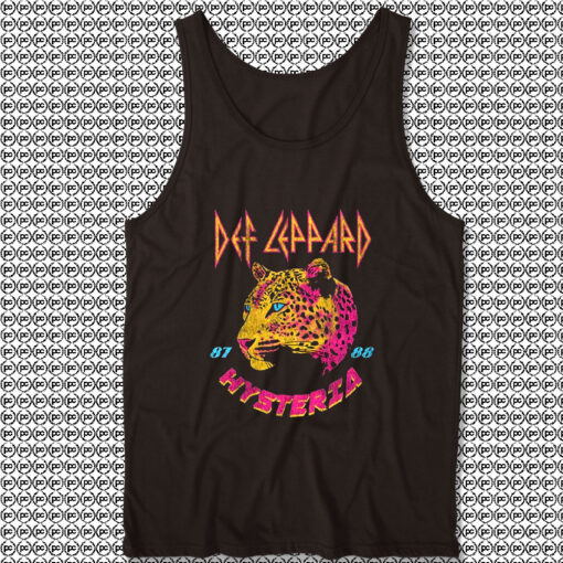 Hysteria 87 88 Tour Def Leppard Unisex Tank Top