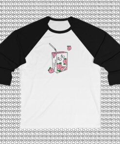 Japan Peach Kawaii Raglan Tee