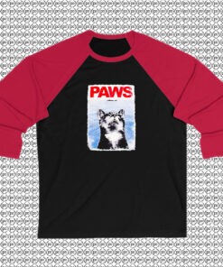 Jaws Paws 02 rony Raglan Tee