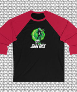 John Rick And Morty Mashup Raglan Tee