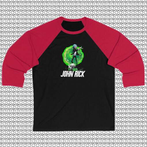 John Rick And Morty Mashup Raglan Tee