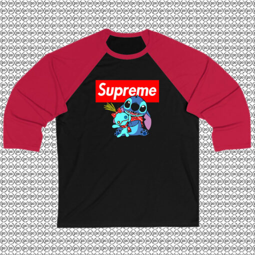 Lilo And Stitch LV x Supreme Raglan Tee