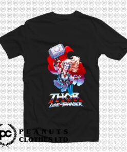 Love And Thunder Mighty Thor Boyfriend Fit Girls T Shirt