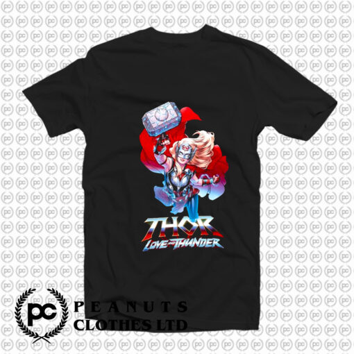 Love And Thunder Mighty Thor Boyfriend Fit Girls T Shirt