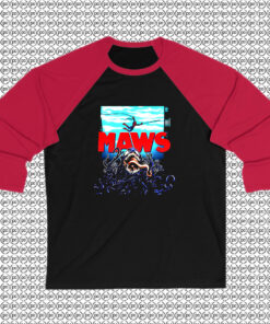 Marvel Hero Venom Jaws Parody Raglan Tee