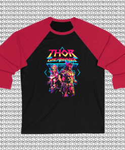 Marvel Thor Love And Thunder Grunge Thunder Raglan Tee