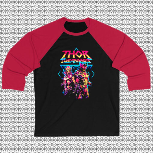 Marvel Thor Love And Thunder Grunge Thunder Raglan Tee