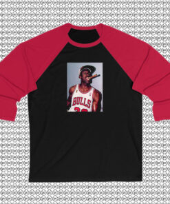 Michael Jordan Cigar Smoke Champions Raglan Tee