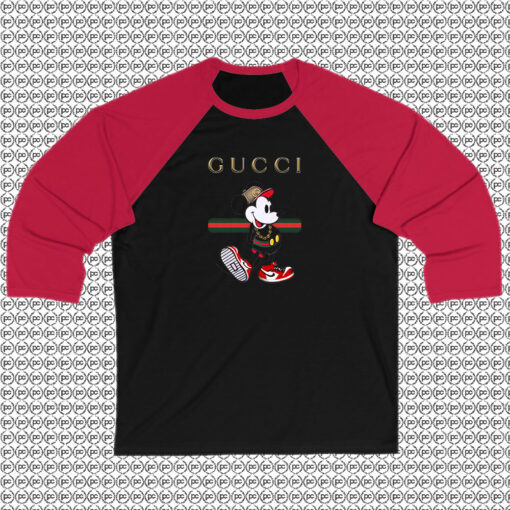 Mickey Mouse Gucci Stripe Raglan Tee