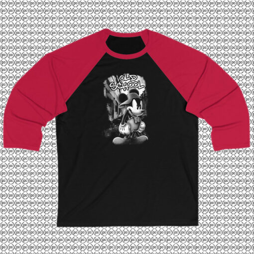 Mickey Mouse Old School Hip Hop Raglan Tee