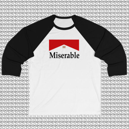 Miserable Insipred Marlboro Raglan Tee