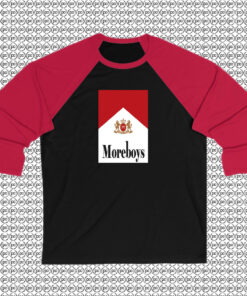 More Boys Parody Marlboro Cigarettes Raglan Tee