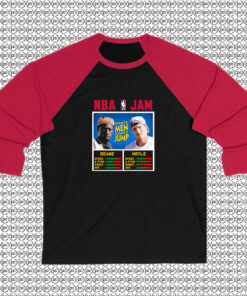 NBA Jam vs White Men Cant Jump Raglan Tee