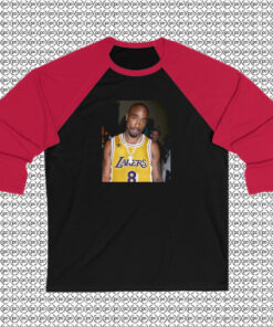 New Kobe Tupac Lakers NBA Hoodie Raglan Tee