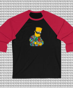 Notorious Bart Simpson Raglan Tee