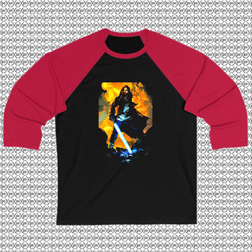 Obi Wan Kenobi Painting Star Wars Raglan Tee