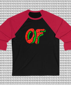 Odd Future OF Watermelon Donut Raglan Tee