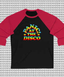 Panic At The Disco Patd Rainbow Raglan Tee