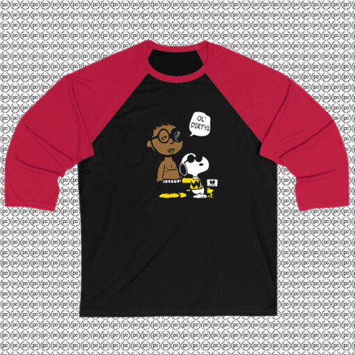 Peanuts Ol Dirty Bastard Wutangclan Raglan Tee