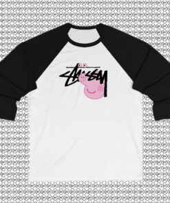 Peppa Pig X Stussy Parody Raglan Tee