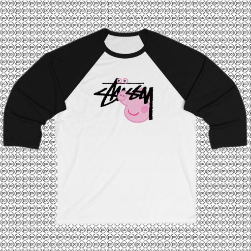 Peppa Pig X Stussy Parody Raglan Tee