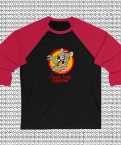 Pizza Time Theater Chuck E Cheese Raglan Tee