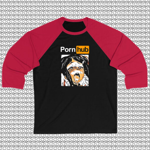 Pornhub Anime Girl Ahegao Japan Raglan Tee