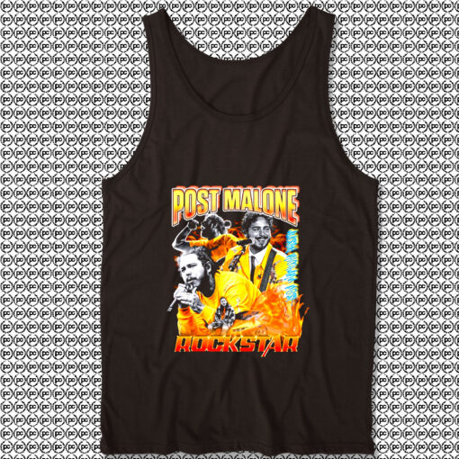 Post Malone Rockstar Bootleg Retro Unisex Tank Top