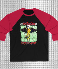 Retro Dr. Feelgood Motley Crue Raglan Tee