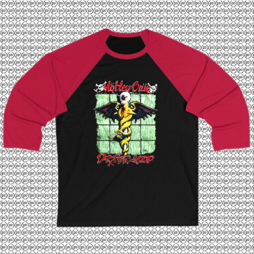 Retro Dr. Feelgood Motley Crue Raglan Tee