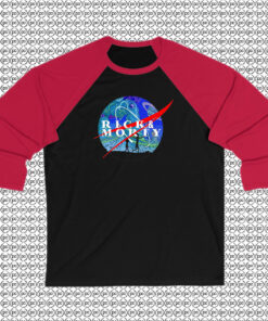 Rick Morty Nasa Raglan Tee