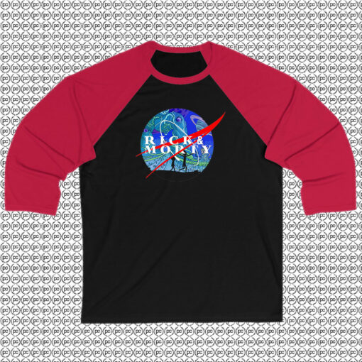 Rick Morty Nasa Raglan Tee