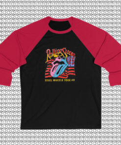 Rolling Stones Steel Wheels Tour Raglan Tee