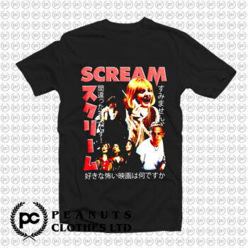 Scream Collage Boyfriend Fit Girls T Shirt