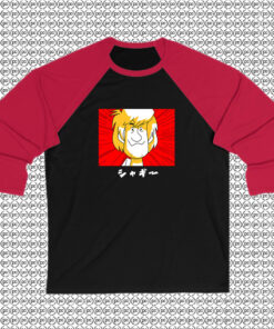 Shaggy Graphic Japanese Writing Licensed Raglan Tee