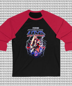 Shredding The Axe Thor Love And Thunder Marvel Comics Raglan Tee