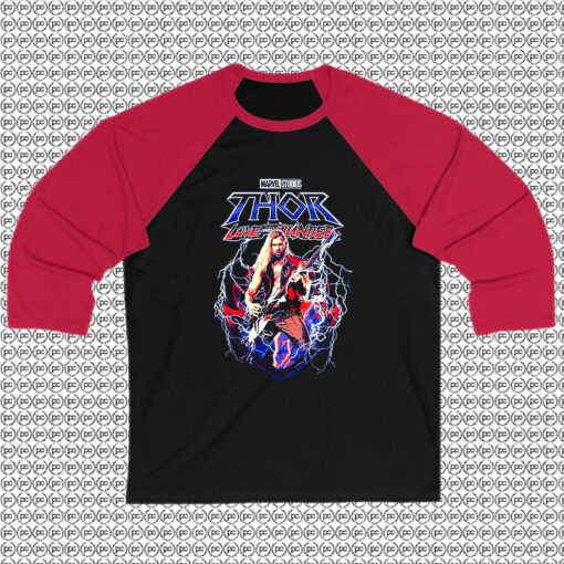 Shredding The Axe Thor Love And Thunder Marvel Comics Raglan Tee