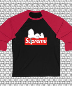 Snoopy Sleeping Supreme Raglan Tee