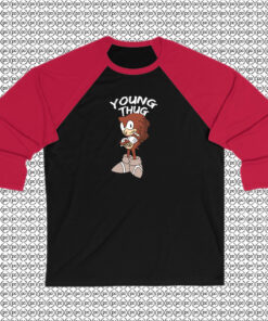 Sonic Young Thug Recorded Raglan Tee