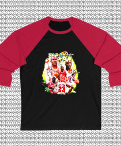 Space Jam Jordan 90s Bootleg Retro Raglan Tee