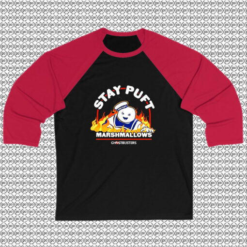 Stay Puft Marshmallows Ghostbusters Raglan Tee