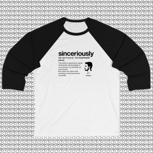 Stephen Amell Sinceriously Raglan Tee