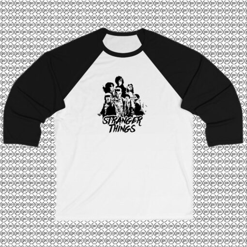 Stranger Things Black Raglan Tee